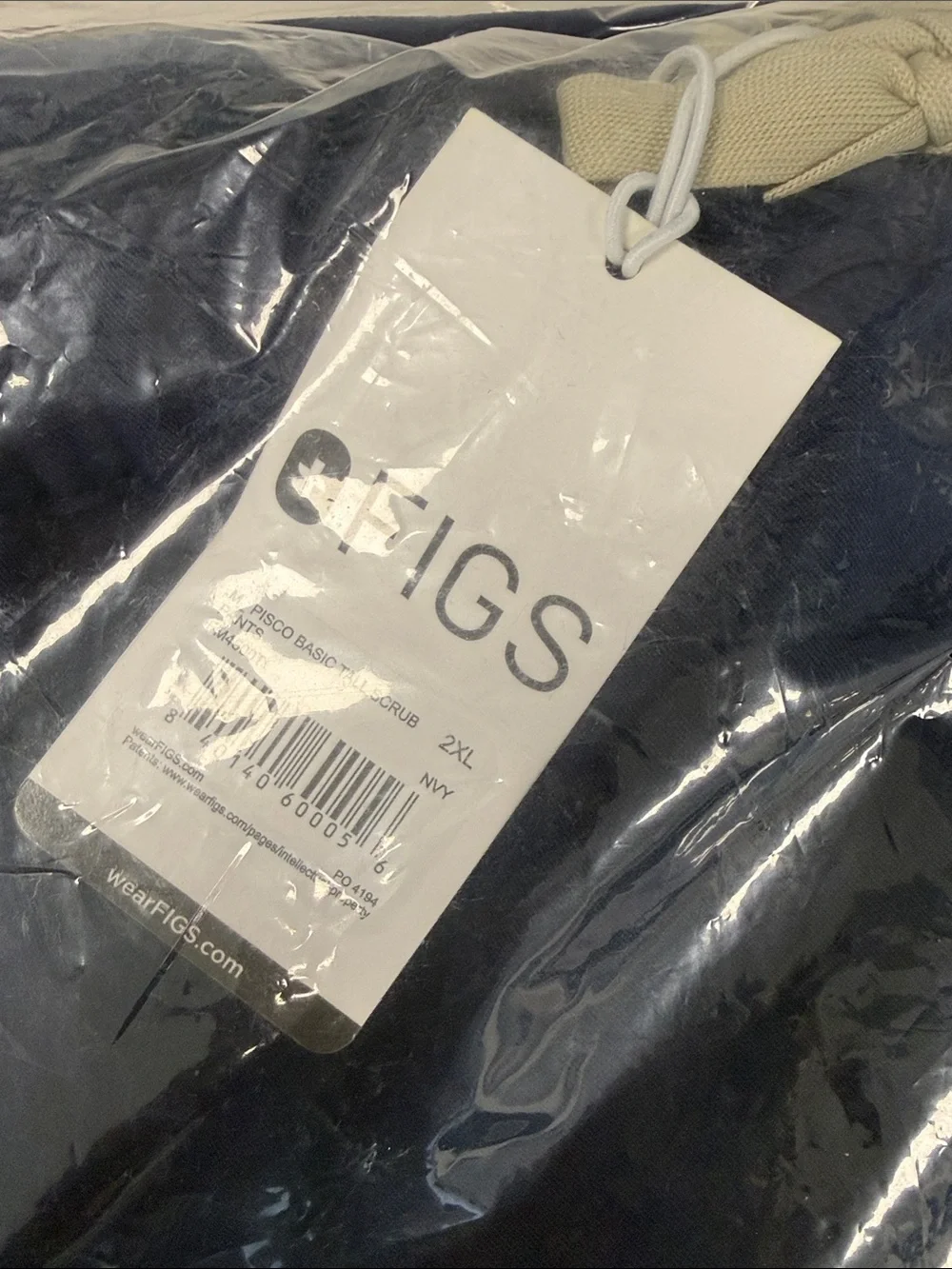 Figs Navy Pisco Basic Tall Scrub Pants